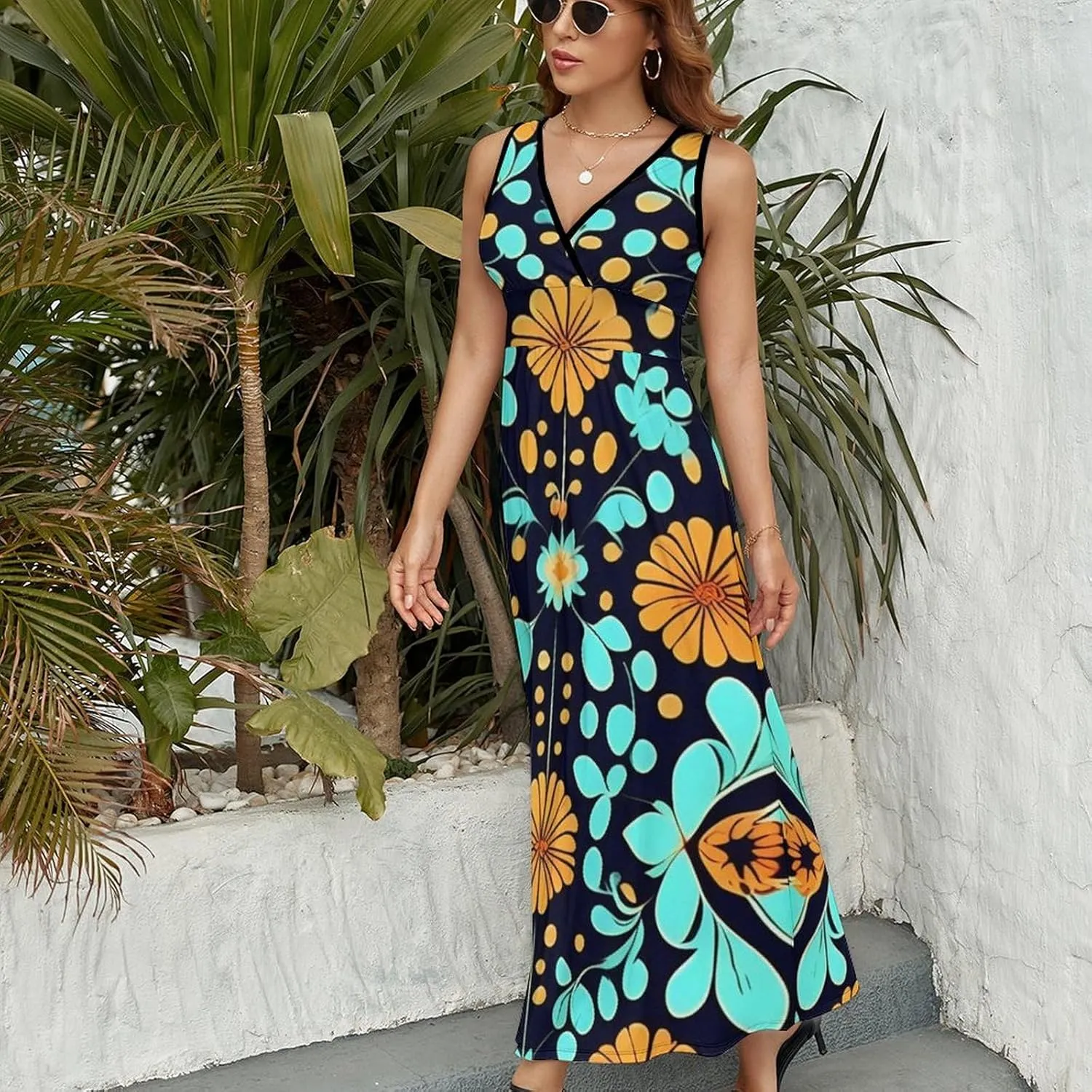 Women's Wrap Sleeveless Bodycon Cami Dress for Party Beach Date