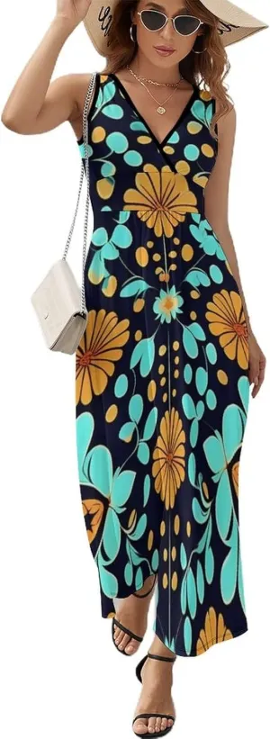 Women's Wrap Sleeveless Bodycon Cami Dress for Party Beach Date