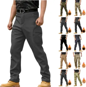 Work Pants for Men Multi Pockets Pants: Tactical Thermal Lightweight Trendy Pants