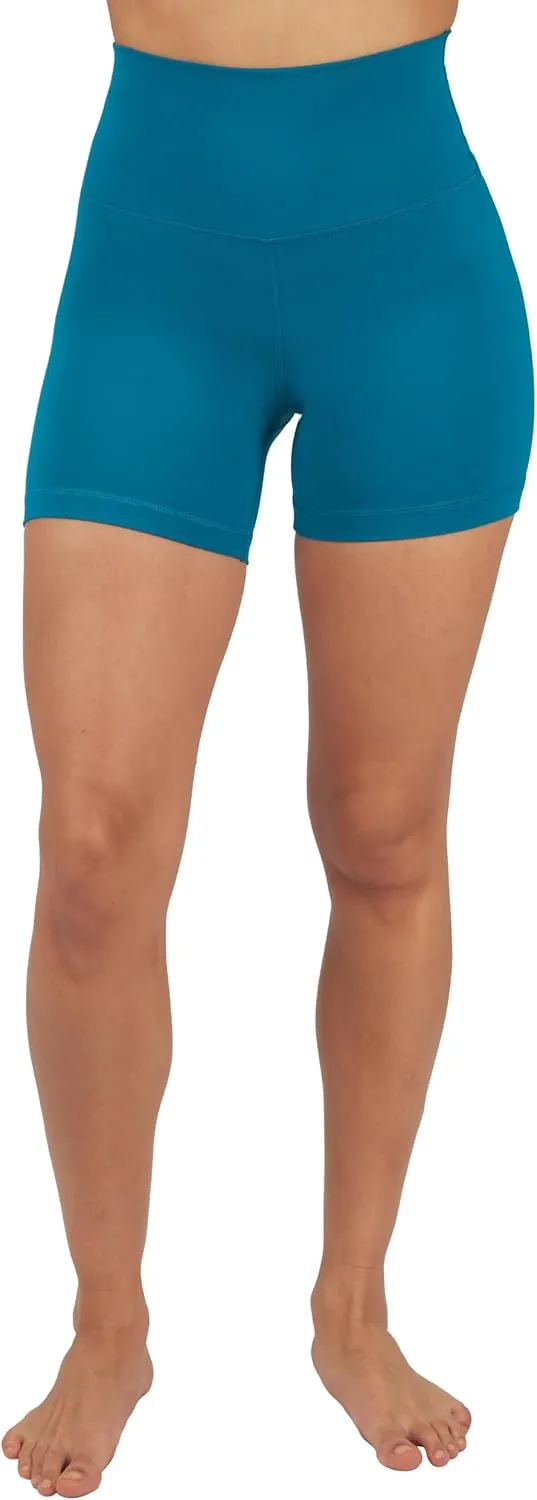 Yogalicious Lux High Waist Squat Proof Biker Short - 2 Pack 5", 7"