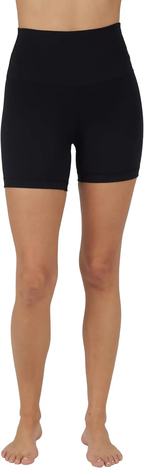 Yogalicious Lux High Waist Squat Proof Biker Short - 2 Pack 5", 7"