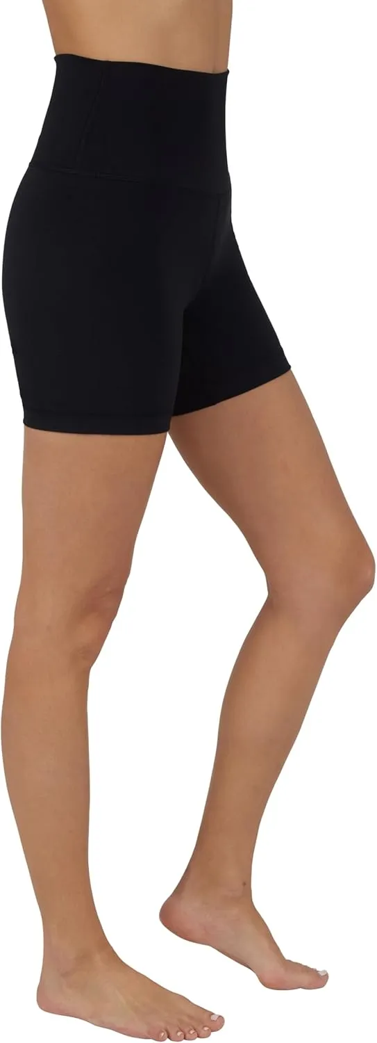 Yogalicious Lux High Waist Squat Proof Biker Short - 2 Pack 5", 7"