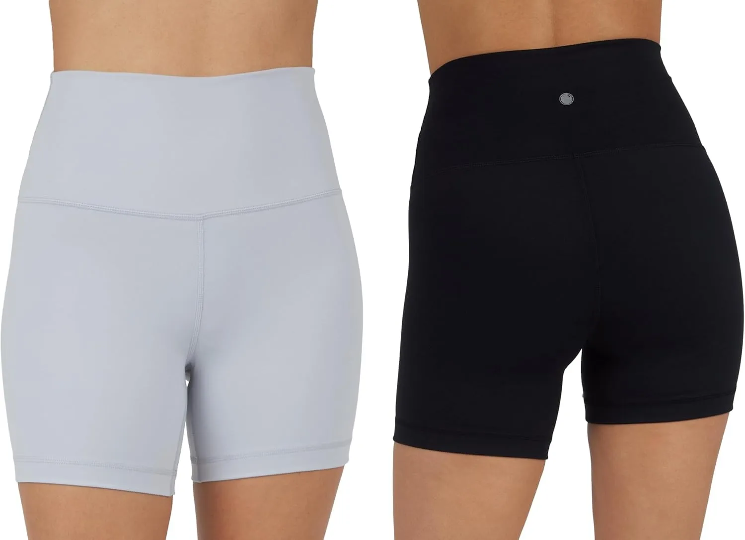 Yogalicious Lux High Waist Squat Proof Biker Short - 2 Pack 5", 7"